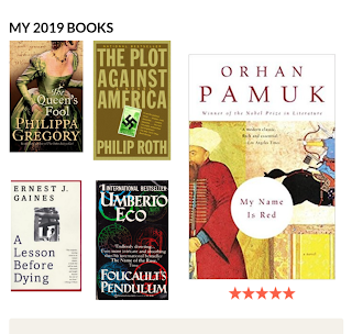 My 2019 reading: six covers including My Name Is Red, The Plot Against America and A Lesson Before Dying
